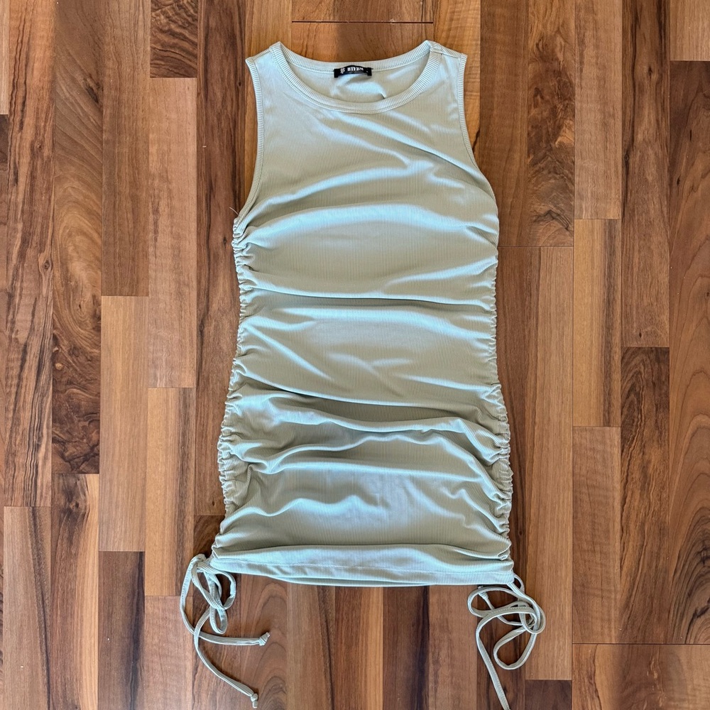 Women's Gathered Mini Dress